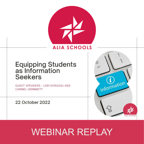 ALIA Schools - Equipping Students as Information Seekers